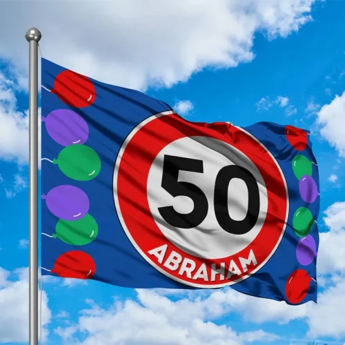Abraham 50 jaar vlag