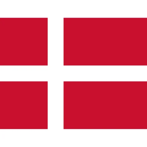 Deense Vlag - nationale vlag van Denemarken