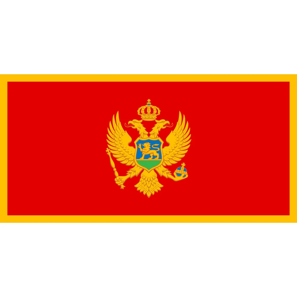 Montenegrijnse Vlag - nationale vlag van Montenegro