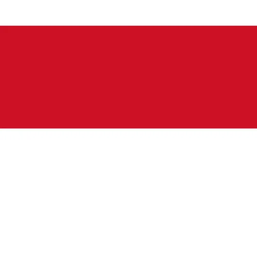 Vlag van Monaco - nationale vlag van Monaco